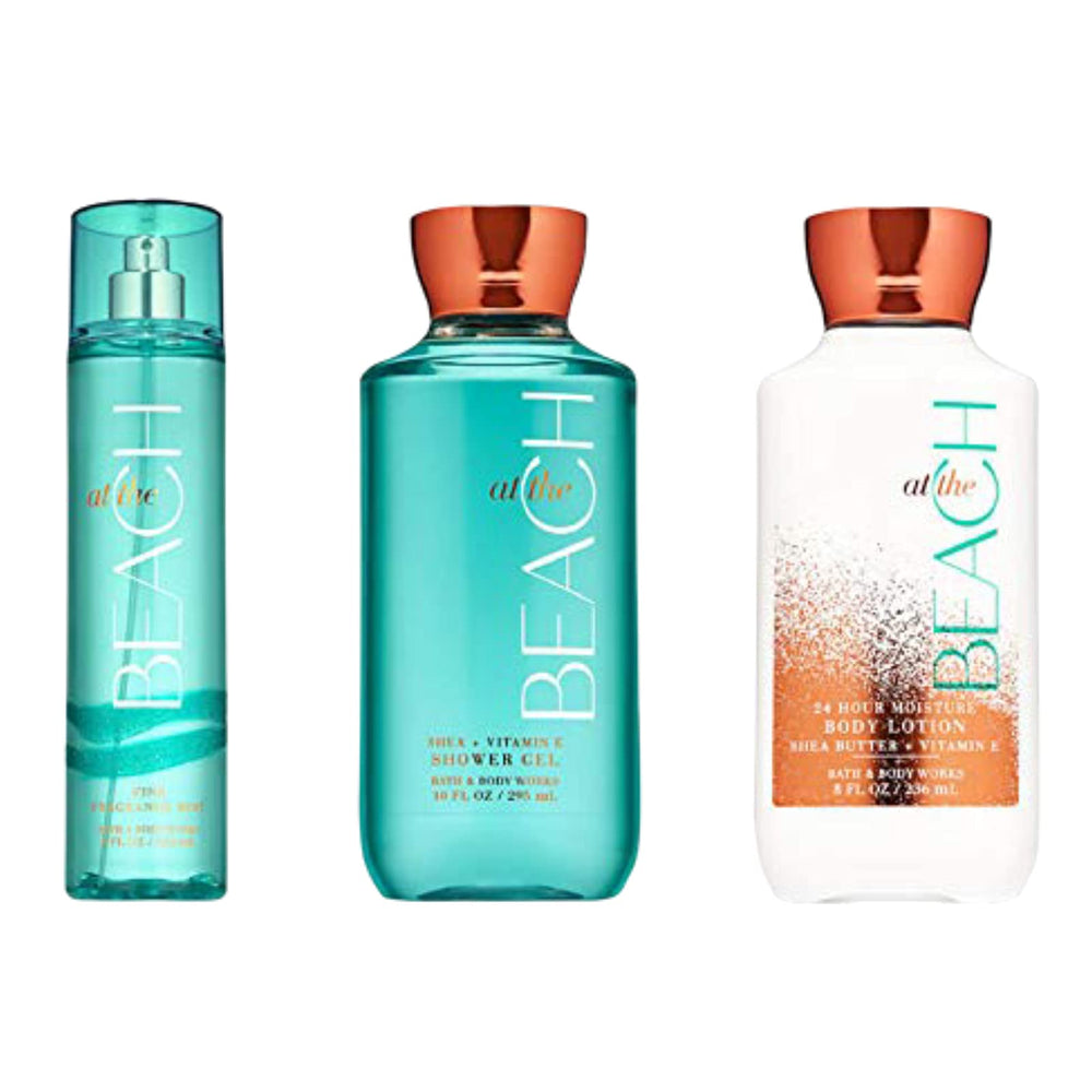 Bath & Body Works At The Beach shower gel bottle ready for your morning routine