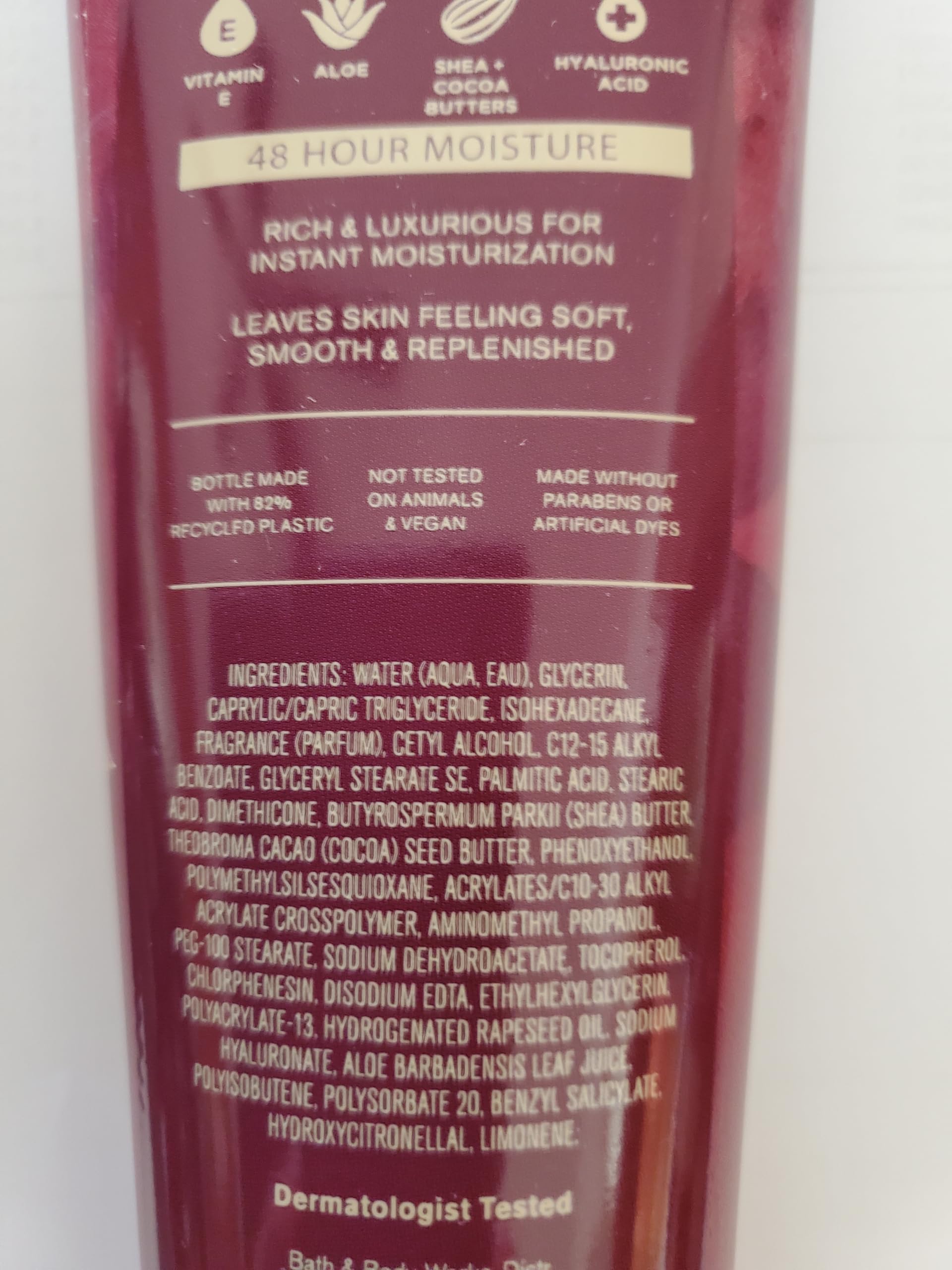 Bath & Body Works Autumn Drive cream texture suggests silky hydration