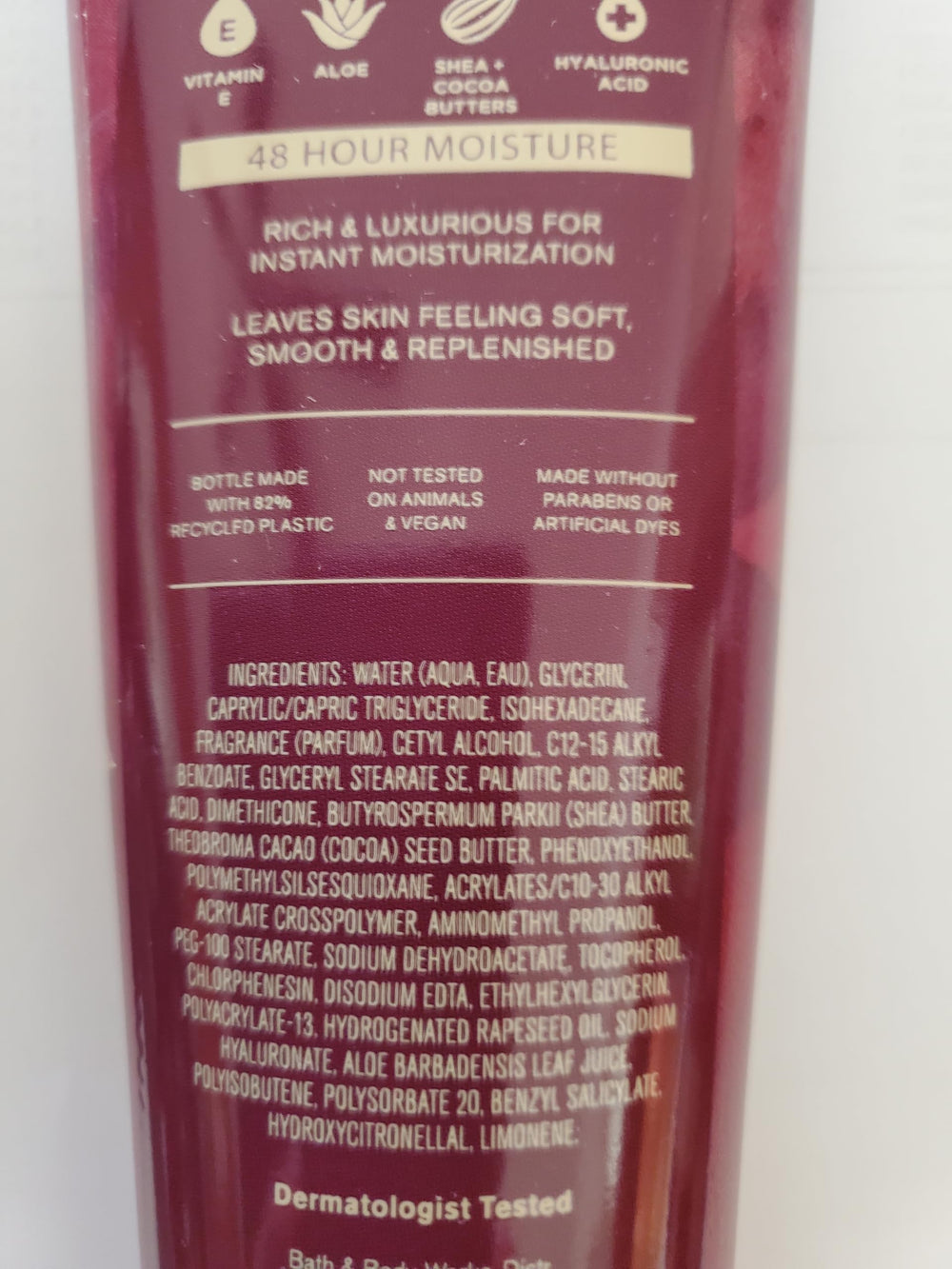 Bath & Body Works Autumn Drive cream texture suggests silky hydration