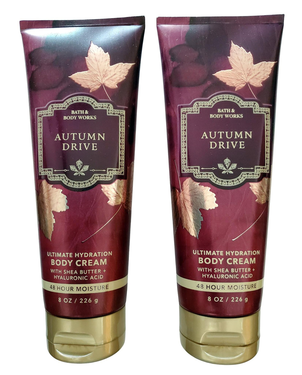 Bath & Body Works Autumn Drive 8oz 2-pack front display for daily hydration