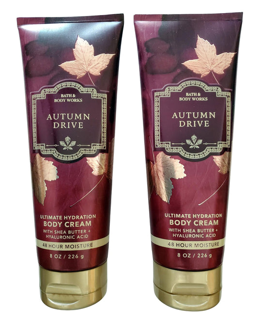 Bath & Body Works Autumn Drive 8oz 2-pack front display for daily hydration