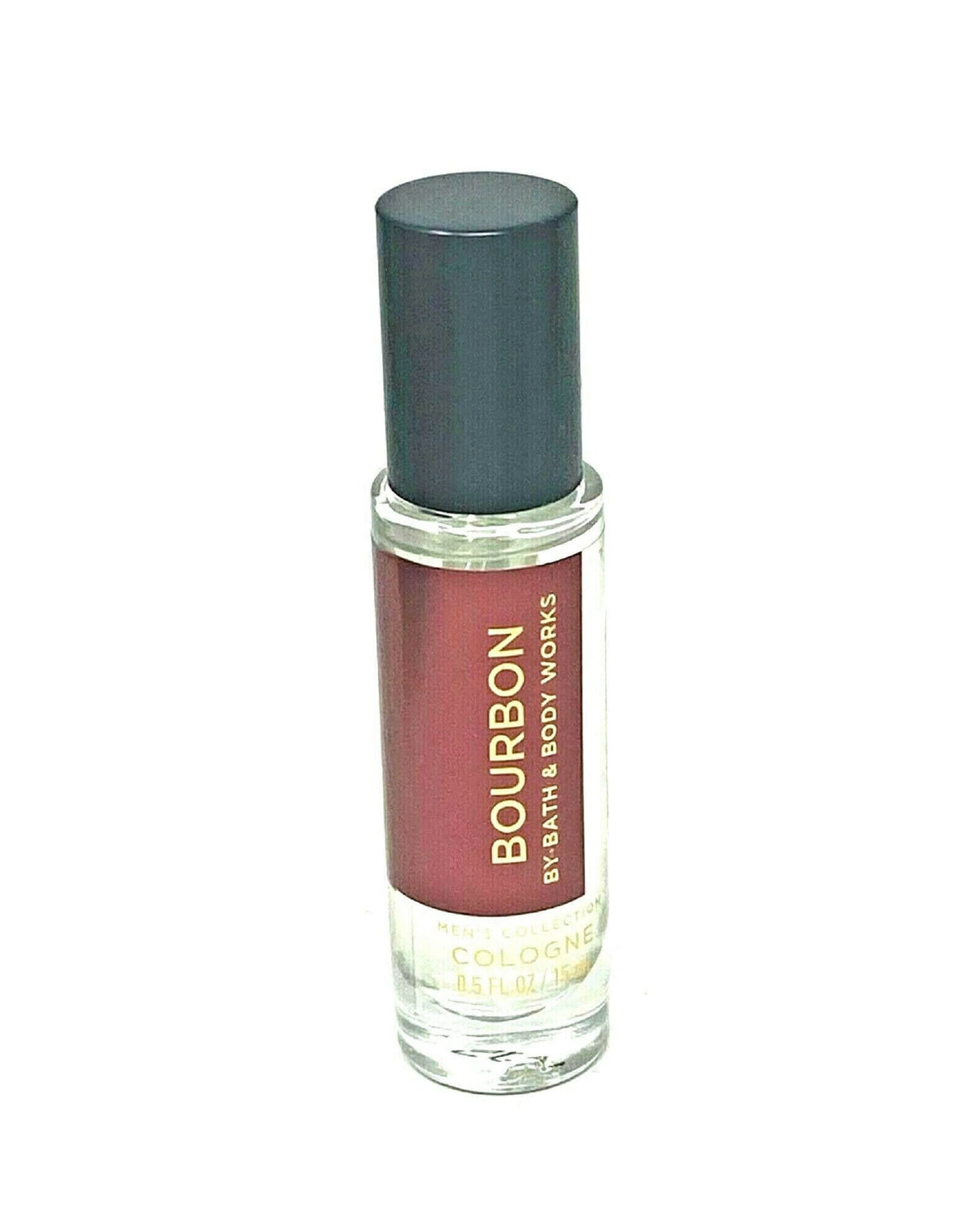 Bath & Body Works Bourbon Men's Mini Cologne bottle for on-the-go refresh with a lasting masculine scent.