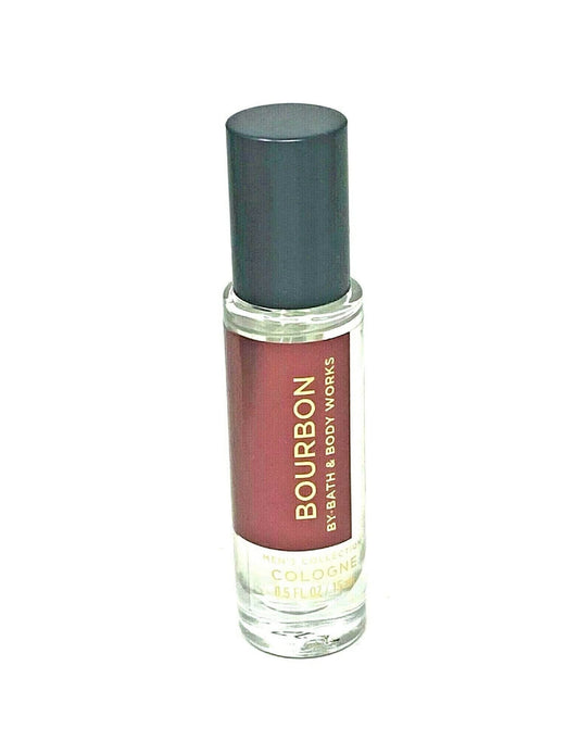 Bath & Body Works Bourbon Men's Mini Cologne bottle for on-the-go refresh with a lasting masculine scent.