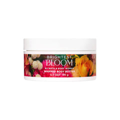 Bath & Body Works Brightest Bloom texture closeup highlighting fluffy, quick-absorbing moisture for smooth skin.