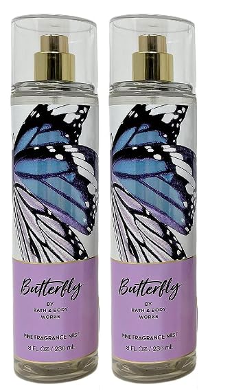 Bath & Body Works Butterfly mist bottle front view for light, layerable fragrance.