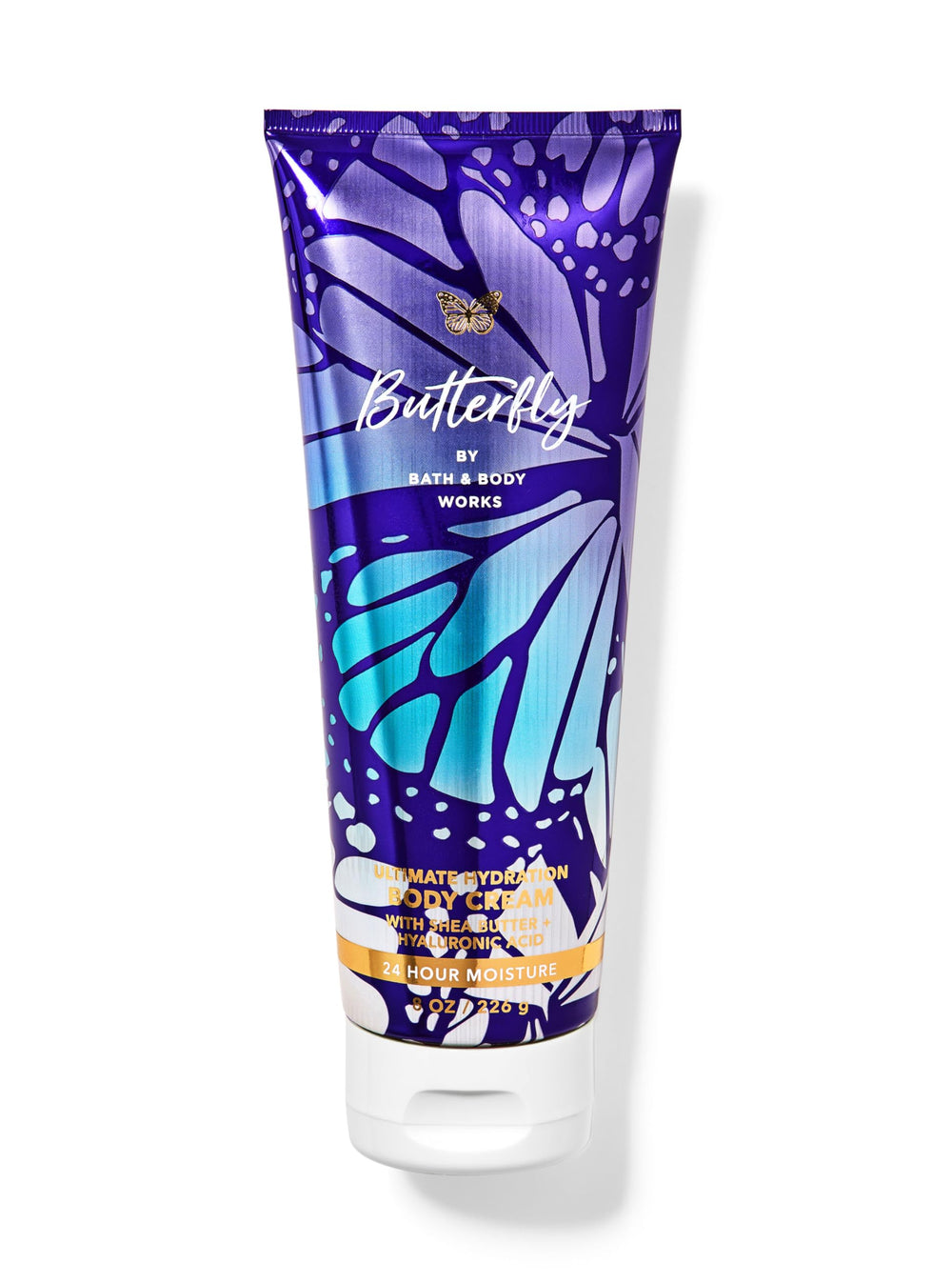 Bath & Body Works Butterfly Ultimate Hydration Body Cream bottle delivering silky, long-lasting moisture.