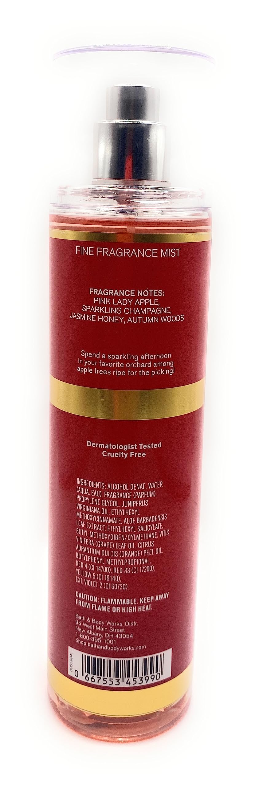 Bath and Body Works Champagne Apple Honey mist spray for quick fragrance touch-ups.