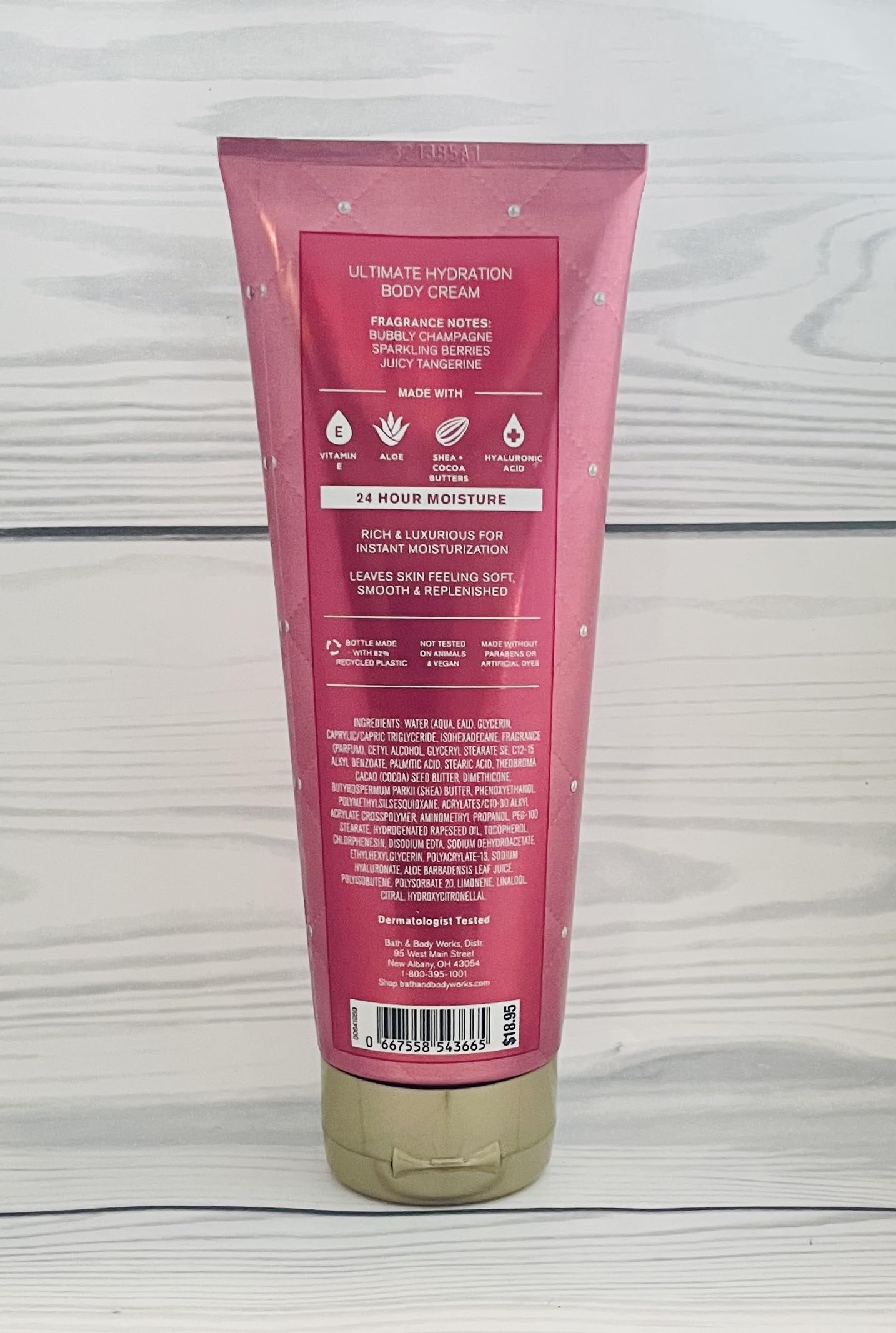 Bath & Body Works Champagne Toast cream jar highlighting rich moisture and lasting scent.