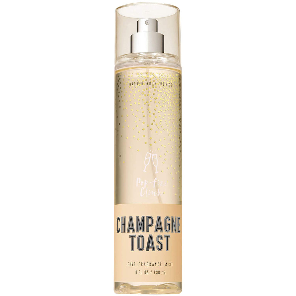 Bath & Body Works Champagne Toast mist bottle—refreshing scent and skin-nourishing spritz