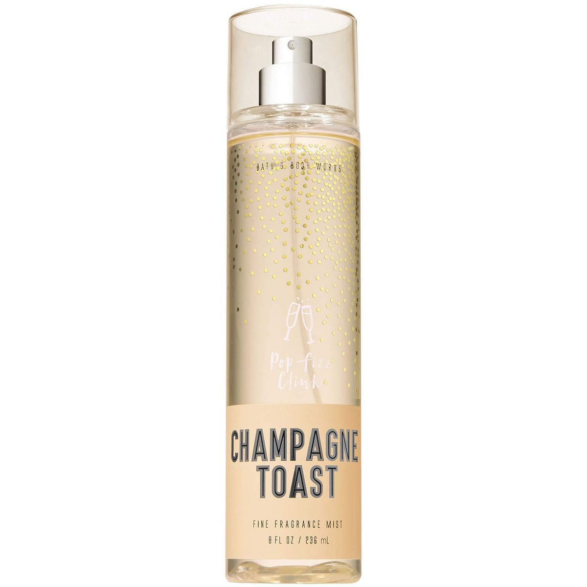 Bath & Body Works Champagne Toast mist bottle—refreshing scent and skin-nourishing spritz