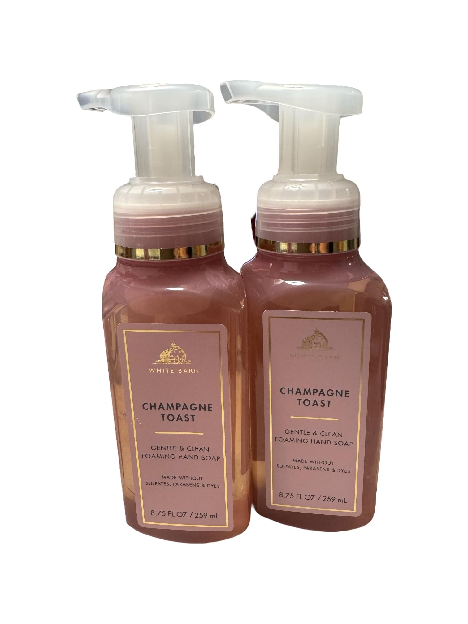 Bath & Body Works Champagne Toast hand soap bottle with rich foam for soft hands