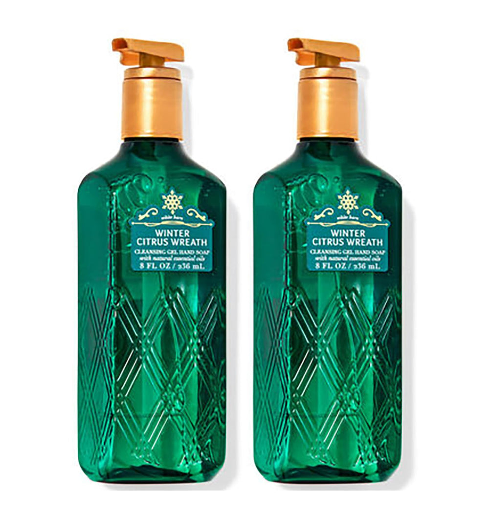 Bath and Body Works Winter Citrus Wreath hand soap dual pack for daily cleansing and a fresh scent.