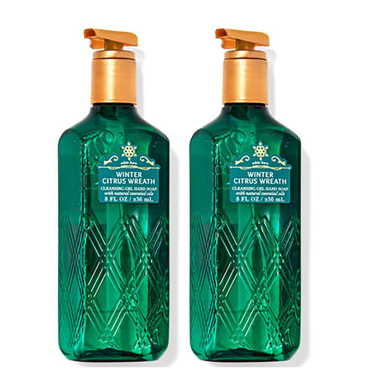 Bath and Body Works Winter Citrus Wreath hand soap dual pack for daily cleansing and a fresh scent.