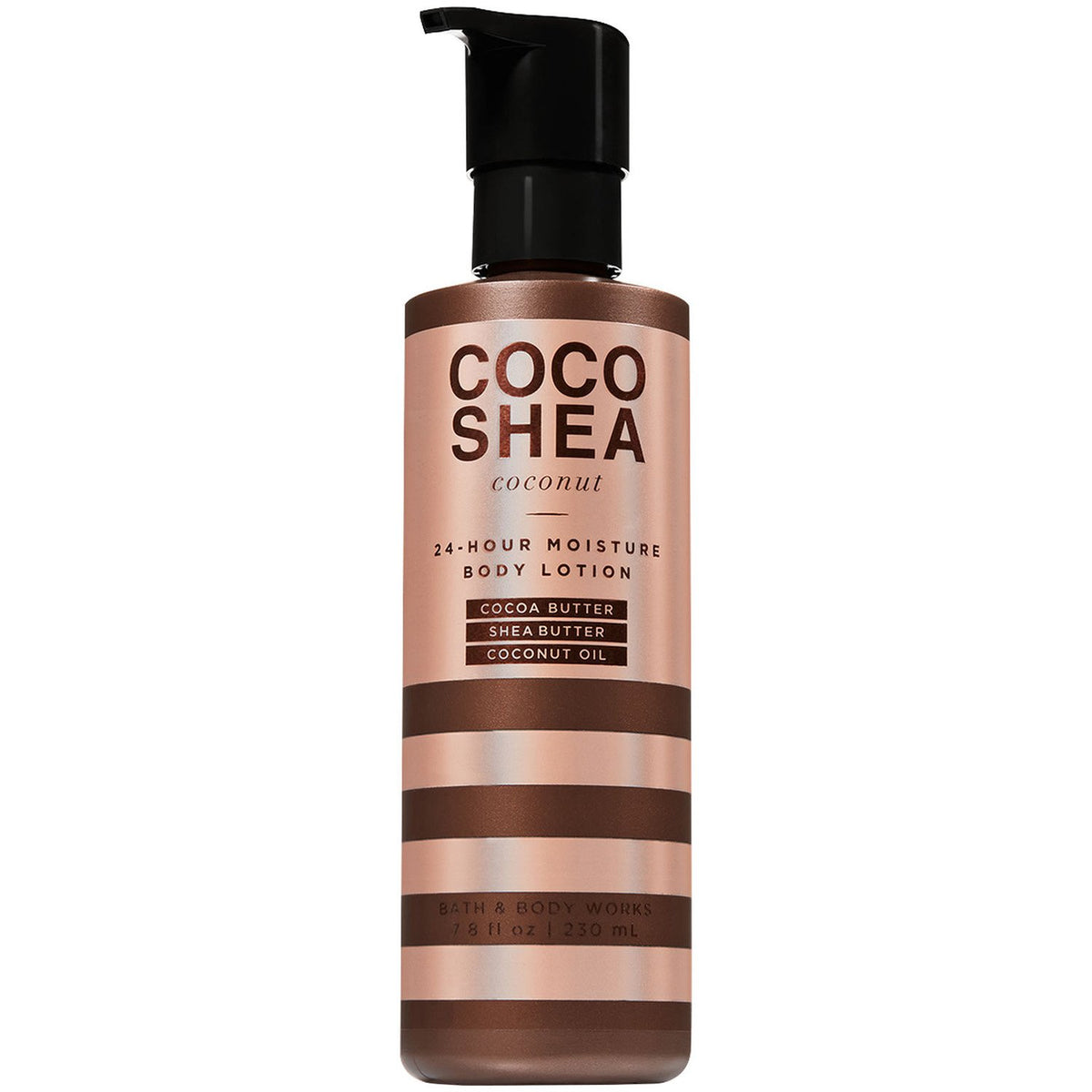 Bath & Body Works CocoShea Coconut Body Lotion bottle delivers 24-hour moisture