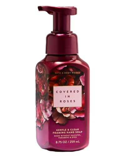 Bath and Body Works Covered In Roses foam ready for gentle, thorough hand cleansing