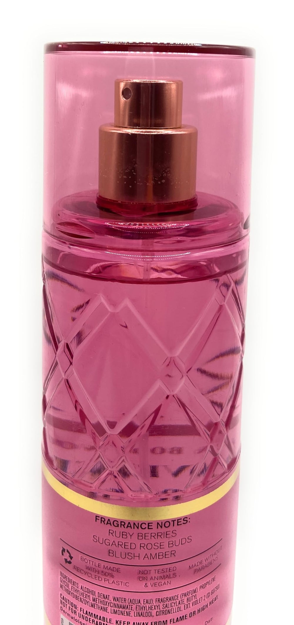 Bath and Body Works Covered In Roses Mist in use, light spray for everyday freshness.