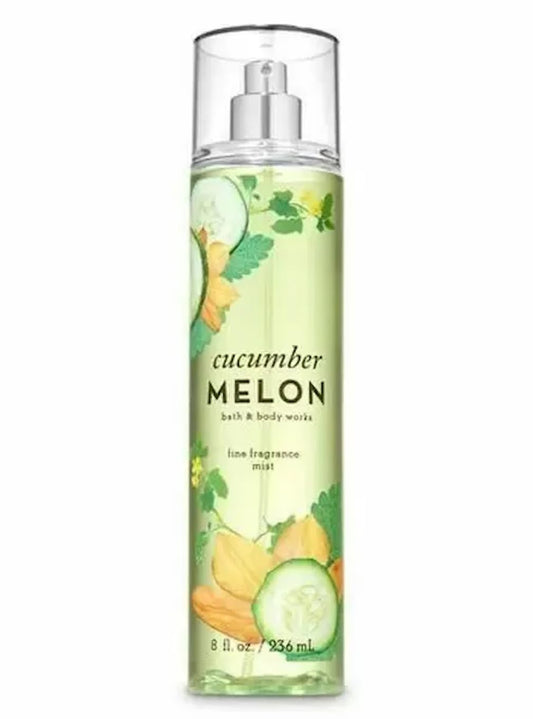 Bath & Body Works Cucumber Melon Fine Fragrance Body Spray bottle for a light, refreshing scent experience.