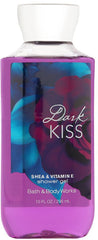 Bath & Body Works Dark Kiss shower gel 10 oz bottle for a luxurious daily cleanse