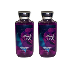 Bath & Body Works Dark Kiss shower gel duo in multicolor bottles for luxurious cleansing.