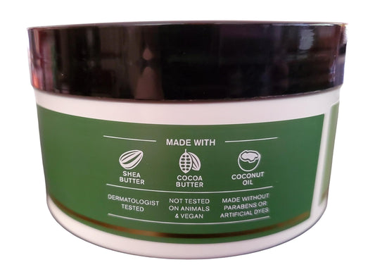 Bath and Body Works Eucalyptus Spearmint aromatherapy body butter texture closeup showing whipped, light feel.