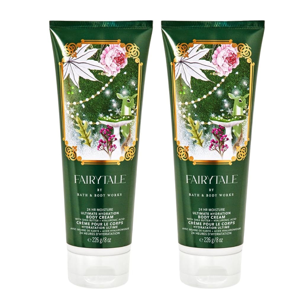 Bath & Body Works Fairytale 2-pack packaging on display for gifting and hydration.