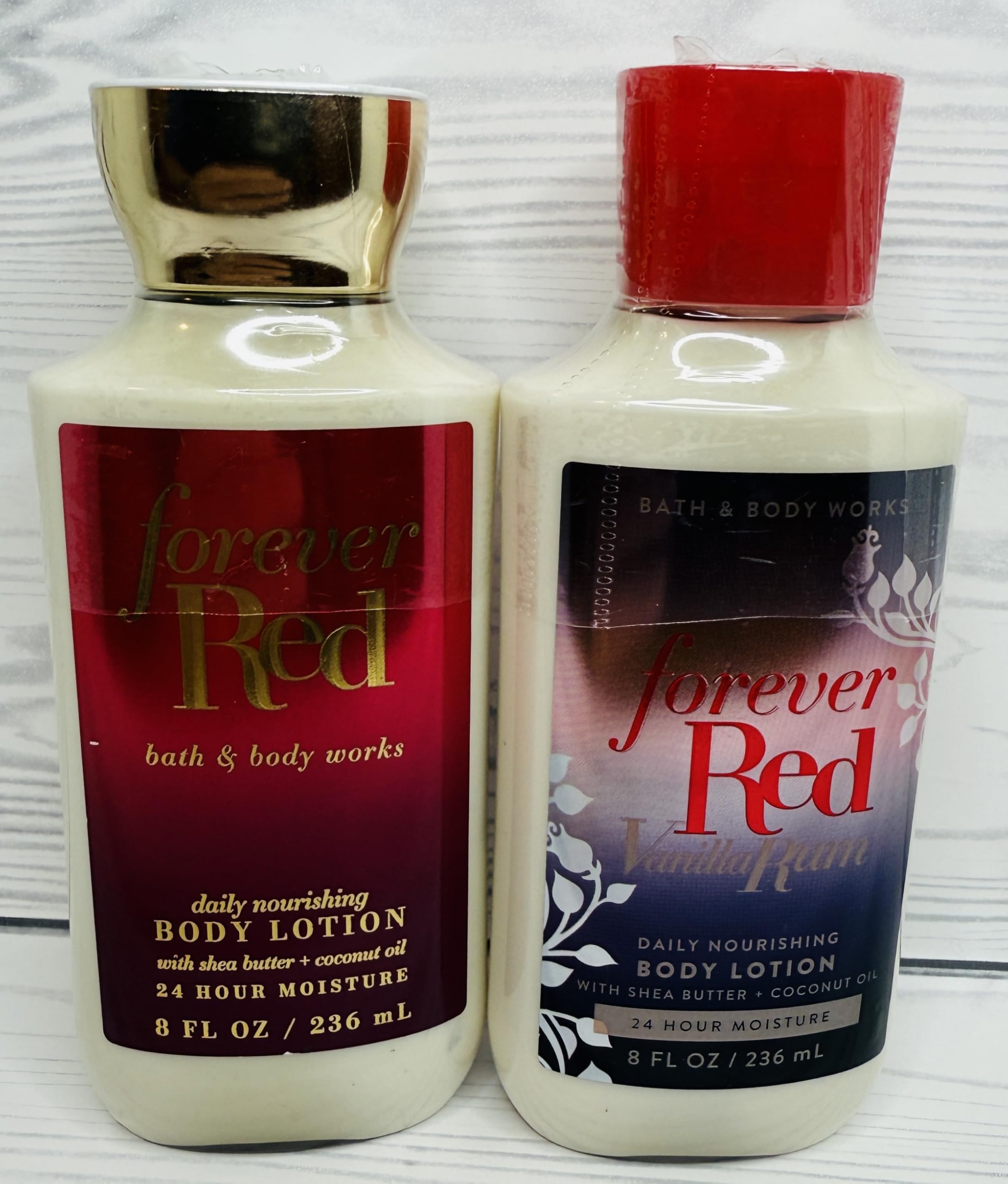 Forever Red Vanilla Rum bottle displays a warm, date-night scent profile.