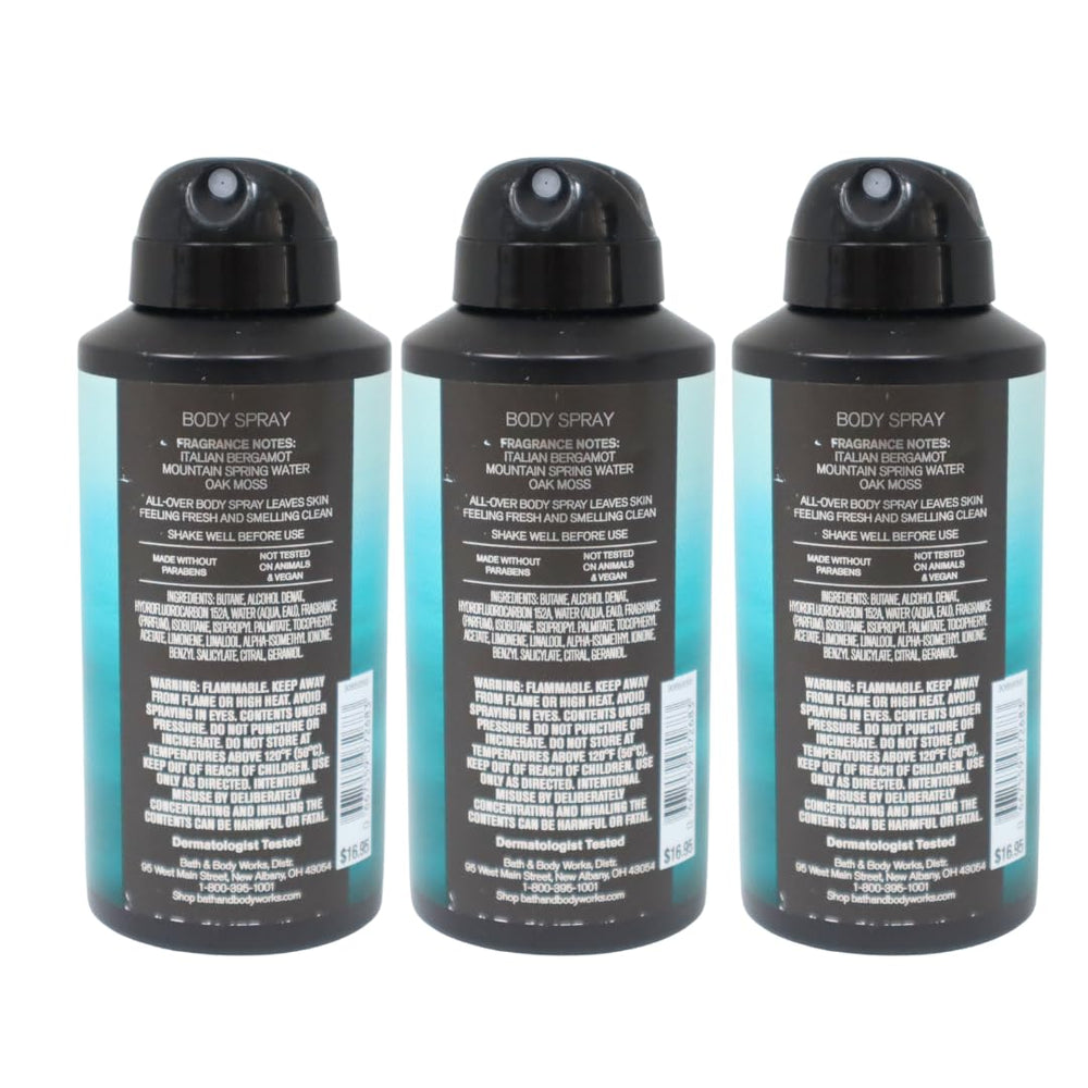 Bath & Body Works Freshwater notes bergamot oakmoss for a clean vibe