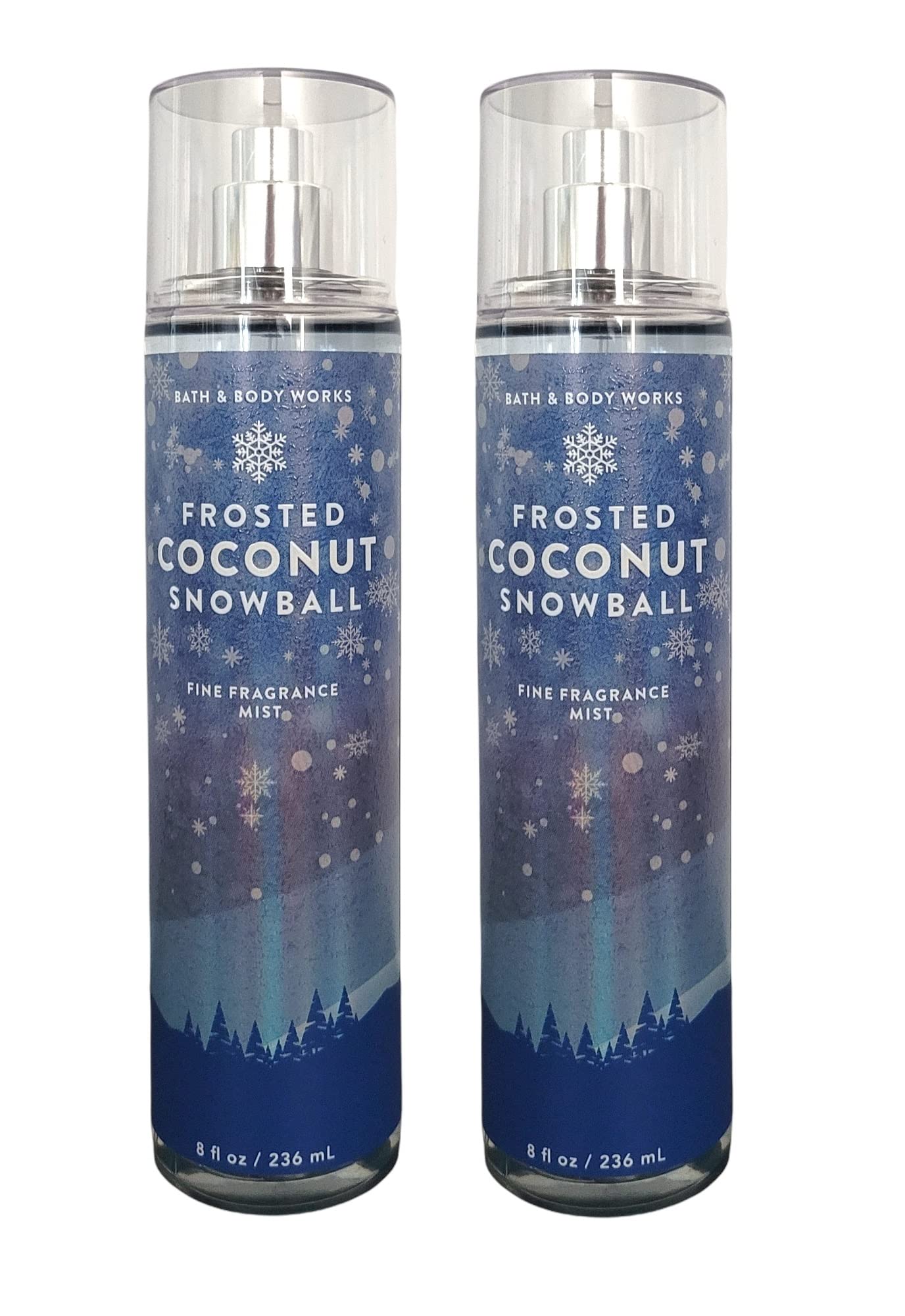 Bath & Body Works Frosted Coconut Snowball body mist gift set, two-pack ideal for daily layering