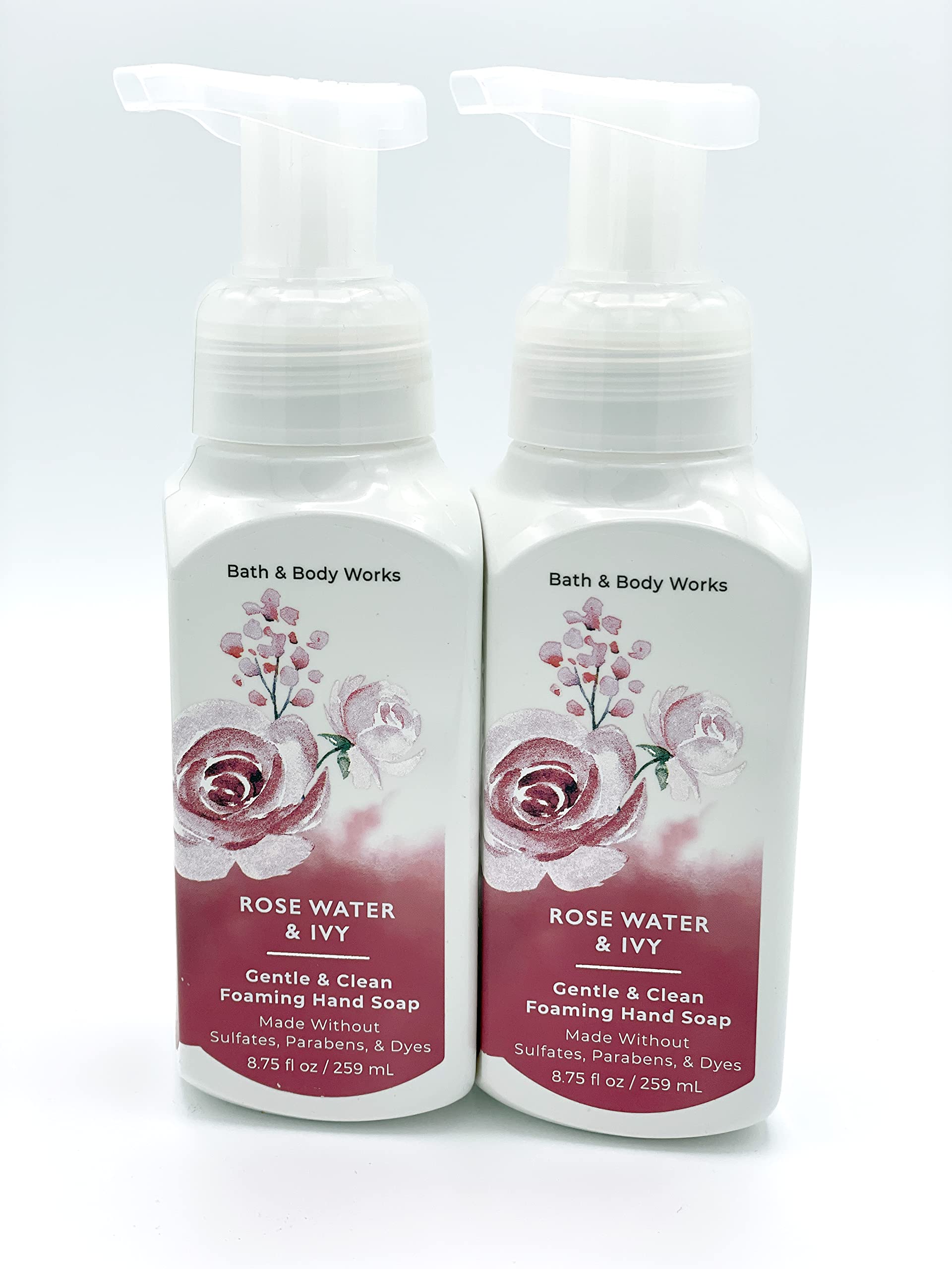 Bath & Body Works Gentle & Clean bottle showing Rose Water & Ivy scent for daily cleansing.