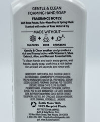 Bath & Body Works foaming hand soap lather close-up with Rose Water & Ivy for fresh cleansing.