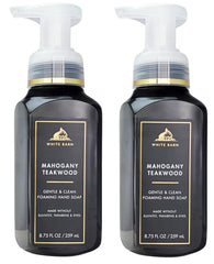Bath & Body Works Gentle Foaming Hand Soap Mahogany Teakwoods two-pack bottles for soft hands