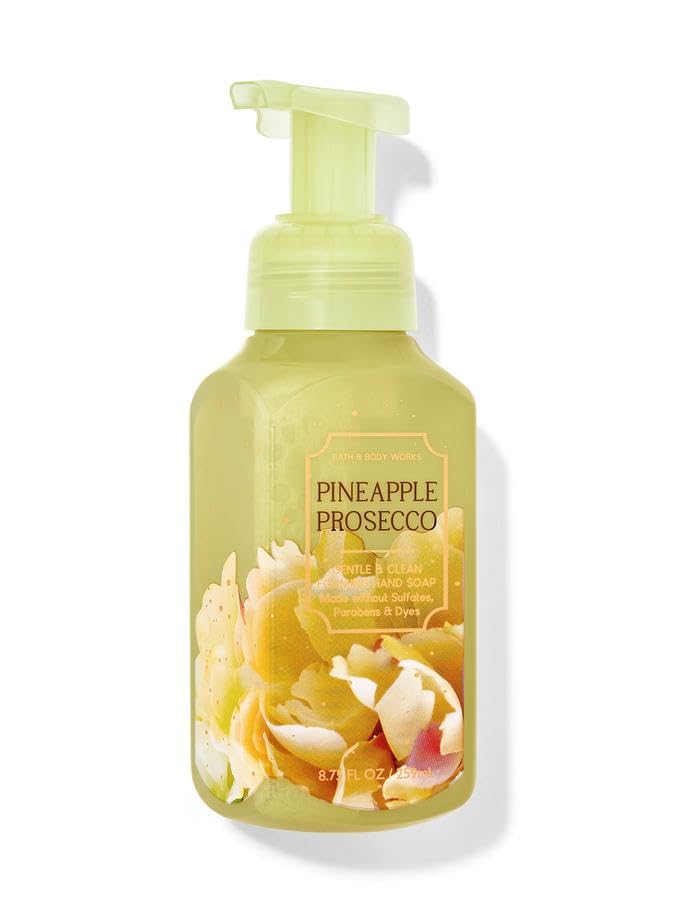 Bath & Body Works Pineapple Prosecco soap bottle with rich foam for clean hands