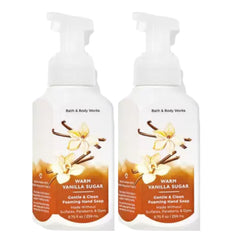 Bath & Body Works Gentle Foaming Hand Soap bottle delivers a moisturizing cleanse and inviting vanilla-sugar scent.