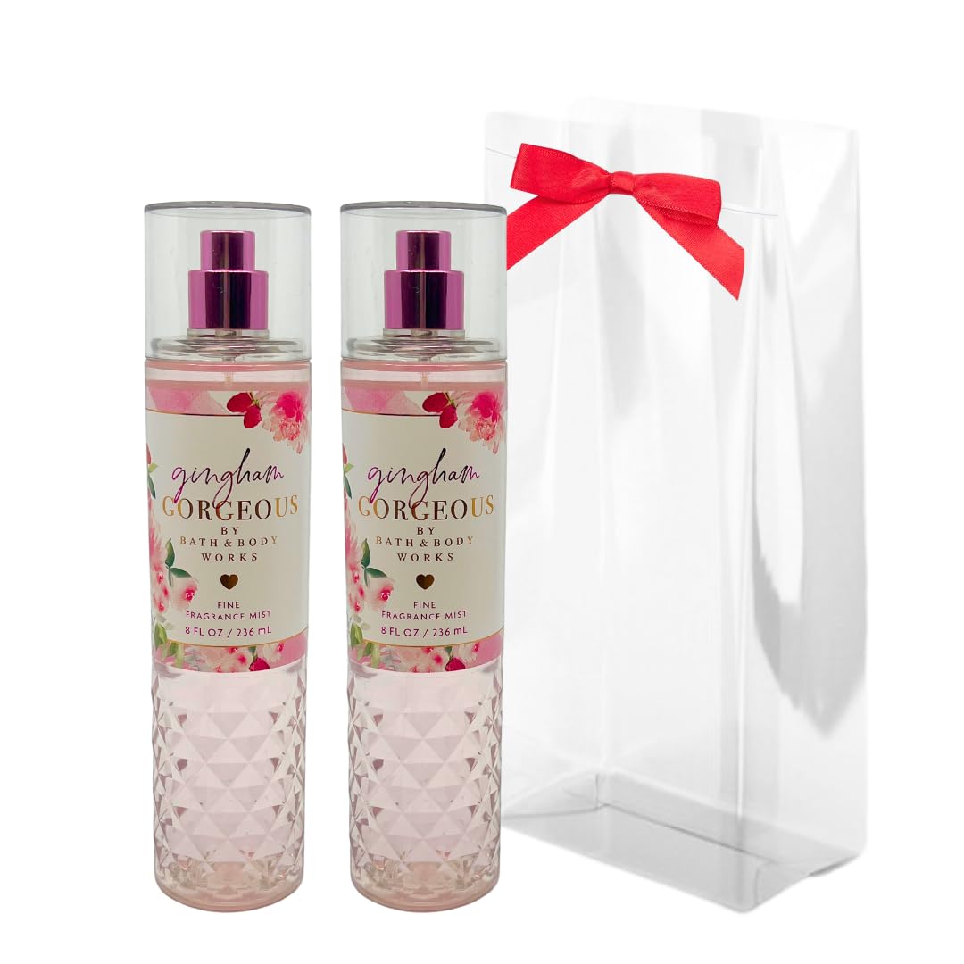Bath & Body Works Gingham Gorgeous mist bottle in a two-pack, gift-ready.