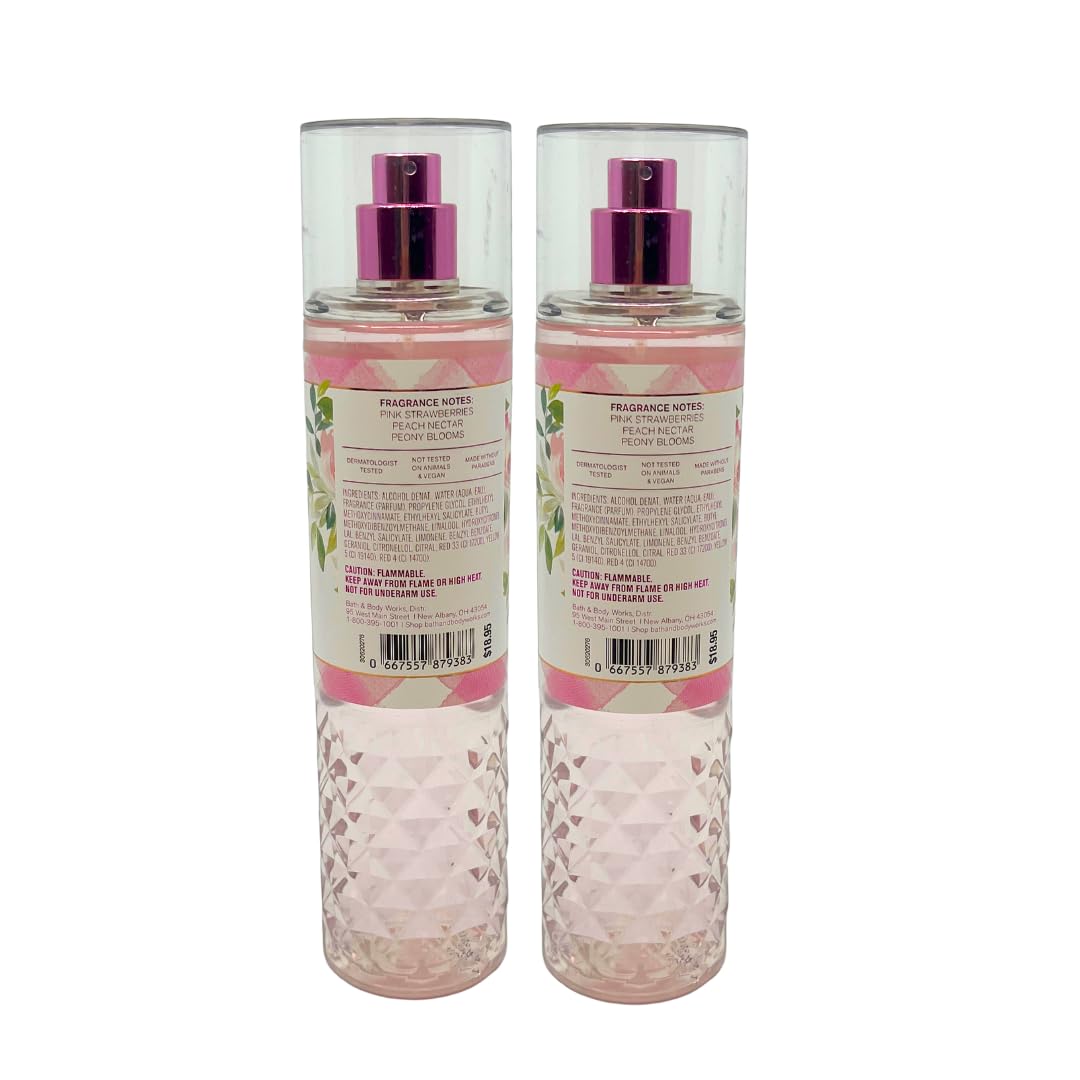 Peach nectar note adds warmth to Bath & Body Works Gingham Gorgeous.