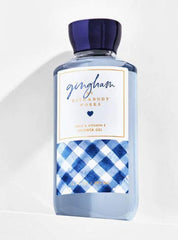 Bath & Body Works Gingham Shower Gel 8oz bottle ready to refresh during shower