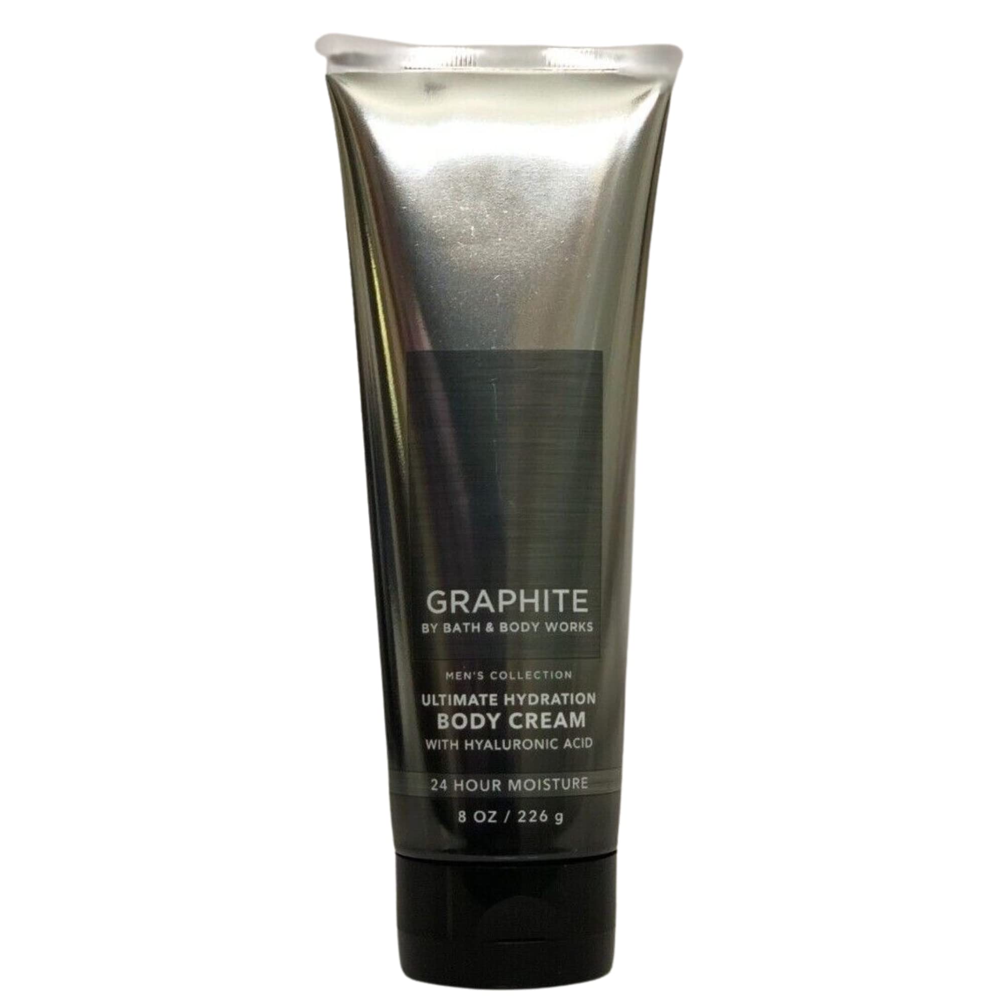 Bath and Body Works Graphite gift set with two body creams for versatile gifting.