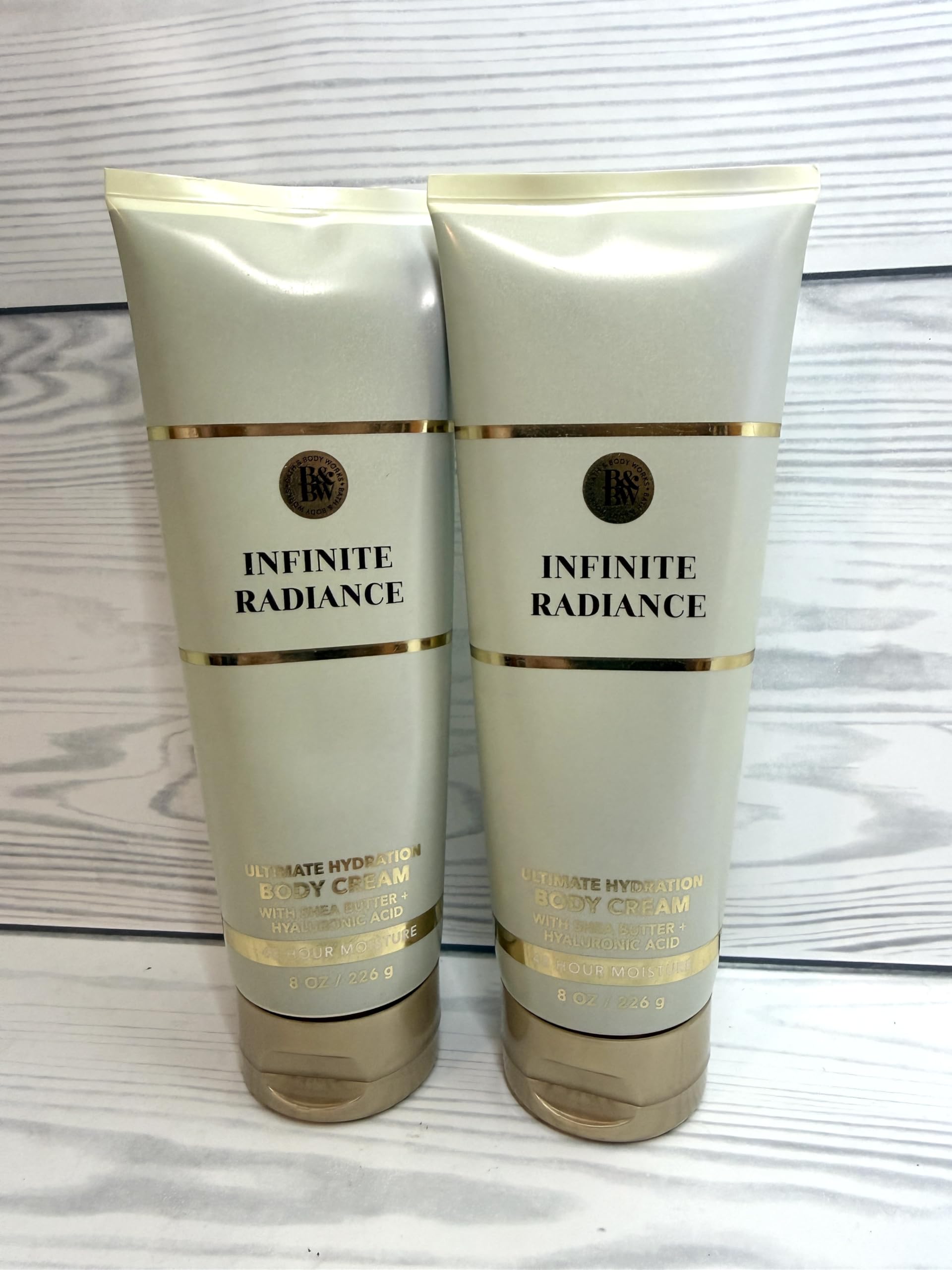 Bath & Body Works Infinite Radiance packaging close-up highlights premium design for gifting