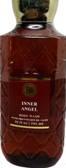 Bath and Body Works Inner Angel Gel Wash bottle with spiced apple cognac scent for a cozy shower.
