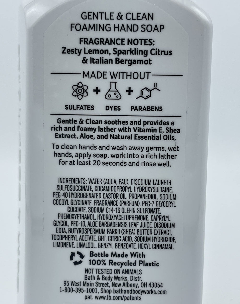Bath & Body Works Kitchen Favorites Peach Bellini bottle with sweet peach aroma for kitchen use.