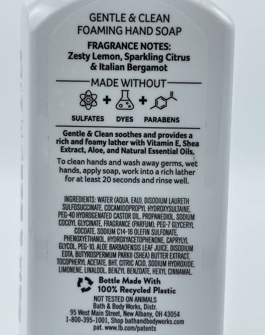 Bath & Body Works Kitchen Favorites Peach Bellini bottle with sweet peach aroma for kitchen use.