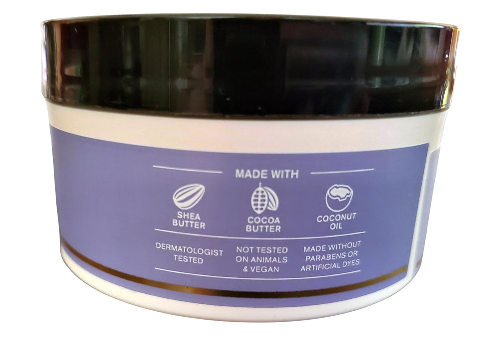 Bath and Body Works Lavender Vanilla body butter whipped texture ready for quick absorption