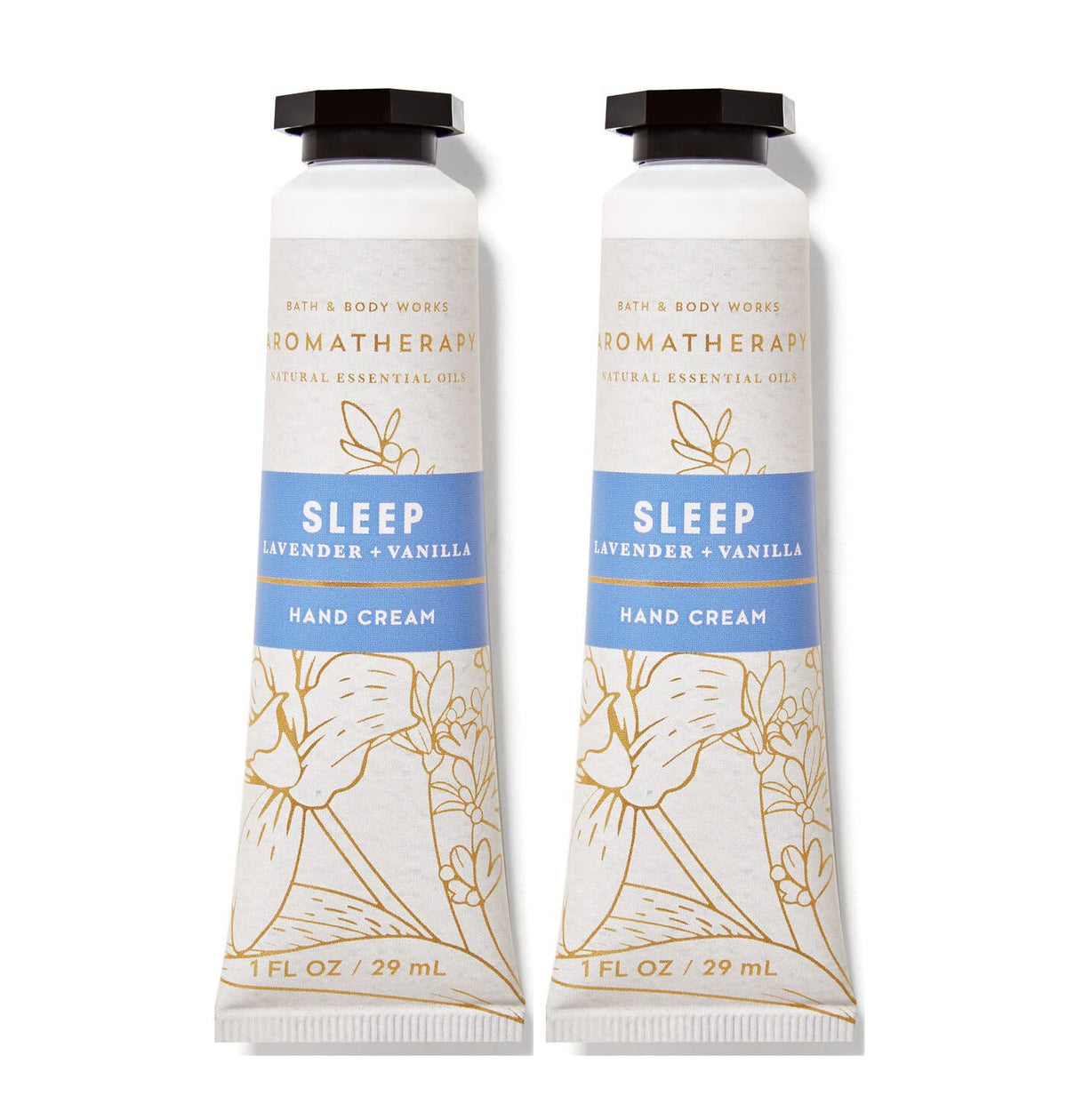 Bath & Body Works Lavender Vanilla hydrating hand and body cream bottle for daily moisture and calming fragrance