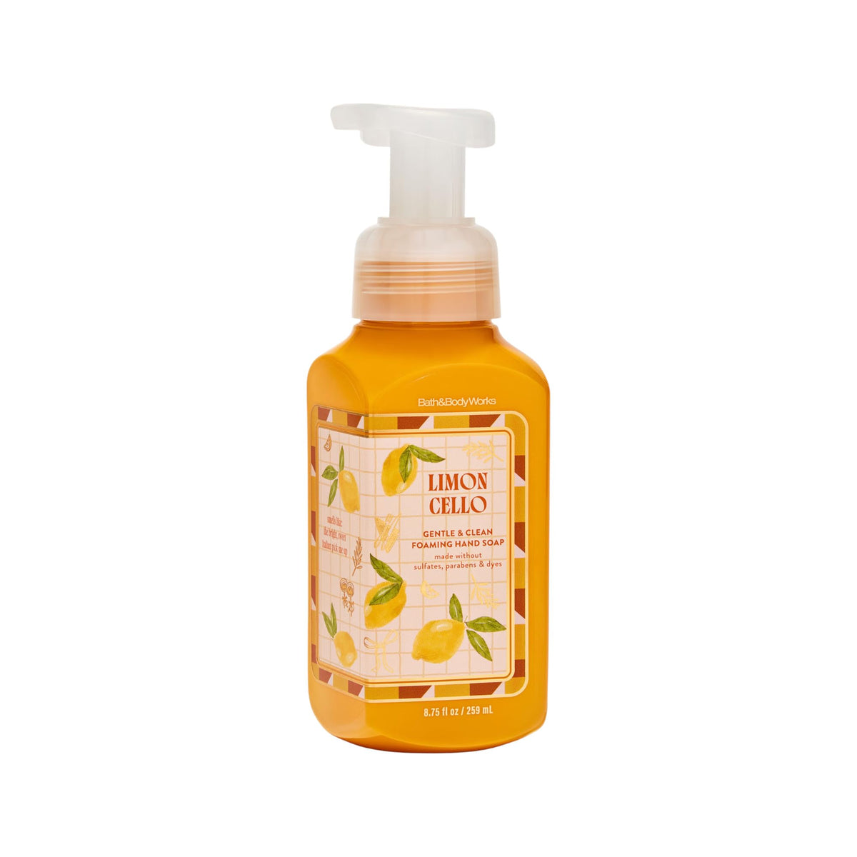 Bath and Body Works Limoncello bottle with gentle foam for quick, refreshing hand cleansing.