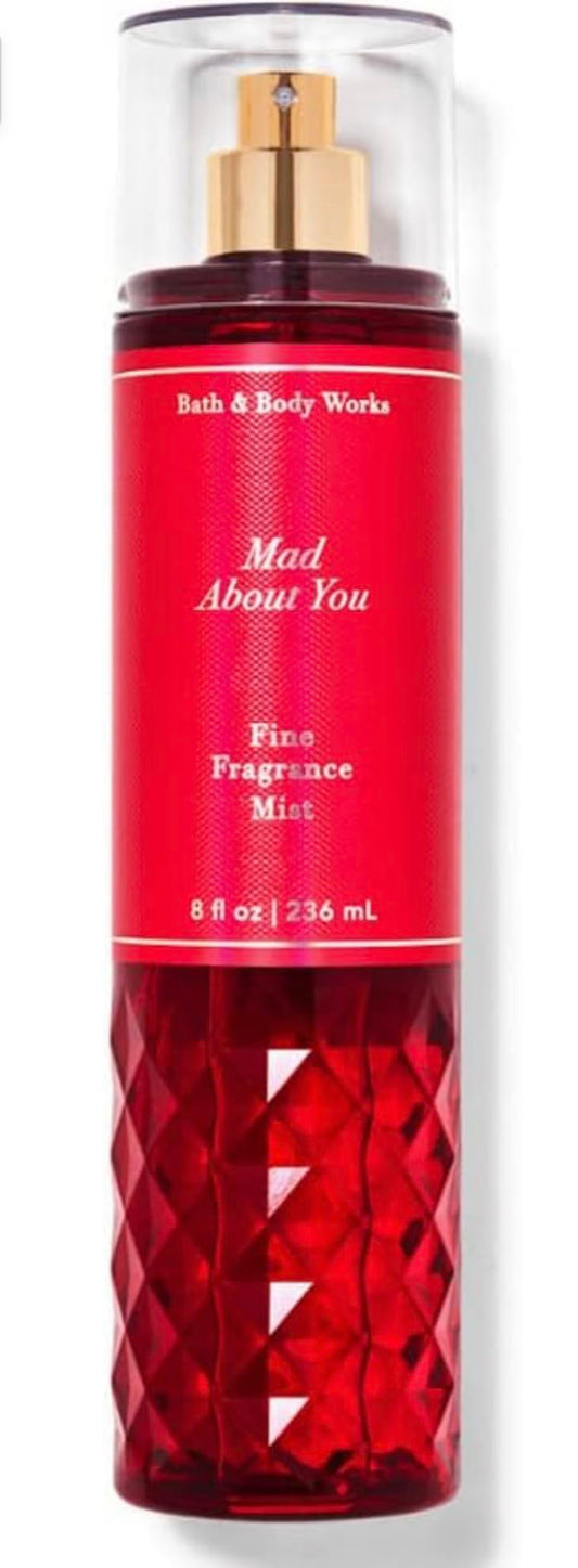 Bath and Body Works Mad About You spray bottle offers a light, refreshing fragrance and skin conditioning mist.