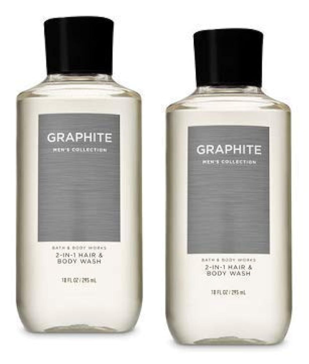 Bath & Body Works men's 3-in-1 wash bottle in graphite for quick, refreshing cleansing.