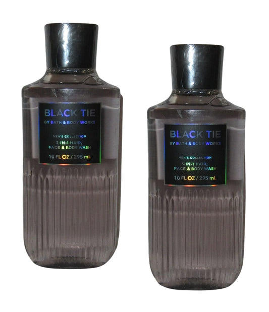 Bath & Body Works Men 3-in-1 Black Tie wash cleanses hair, face, and body with refreshing aroma
