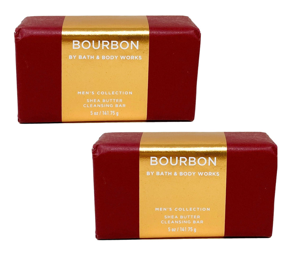 Bath and Body Works Bourbon cleansing bar 2-pack offering a rich lather and bold scent.