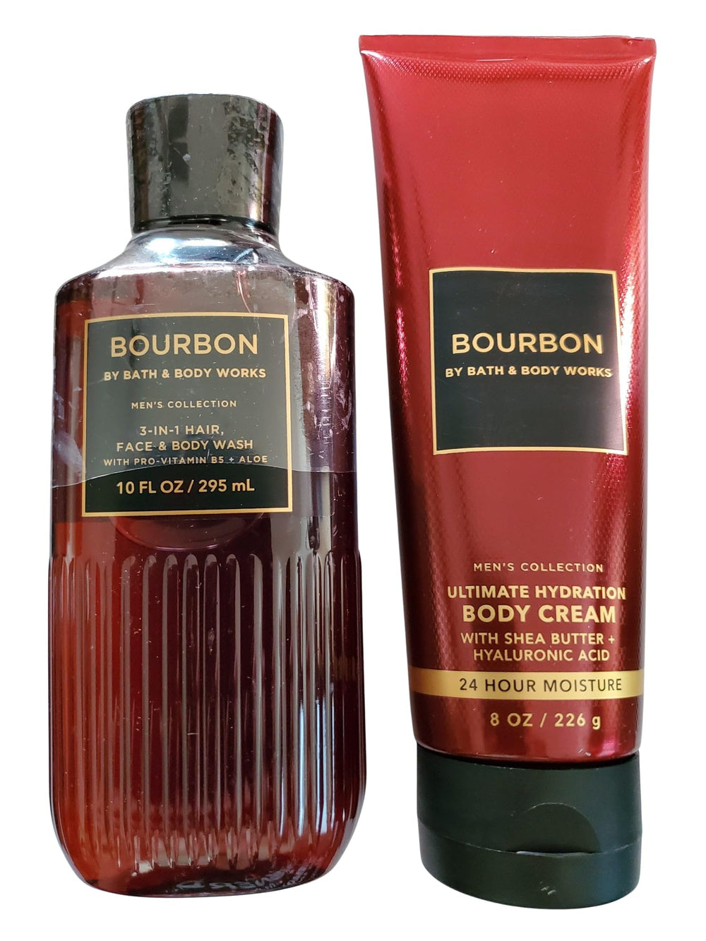 Bath & Body Works Men's Bourbon 3-in-1 wash bottle for daily cleansing and refreshed skin.
