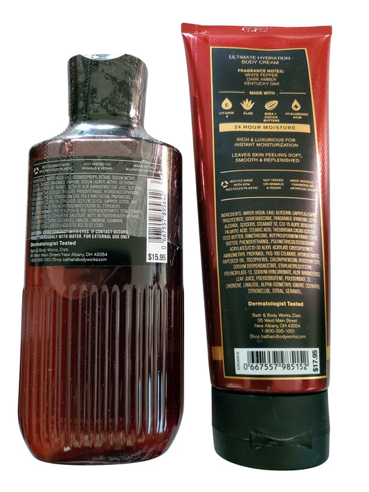 Bath & Body Works Bourbon body cream jar delivering lasting hydration for soft, comfortable skin.